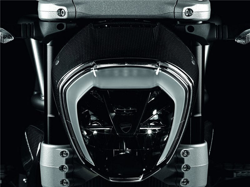 Ducati Accessories Carbon Front Headlight Rim Matte | 96980791A