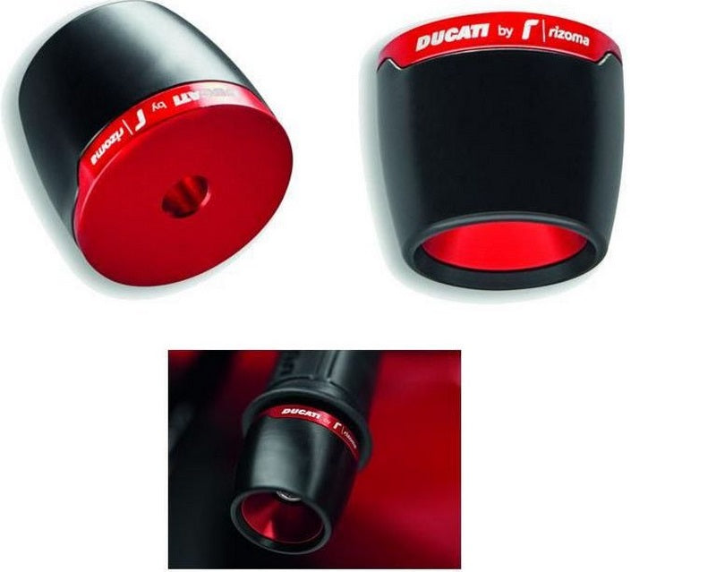 Ducati Billet Bar End Handlebar Counterweights Panigale V4 - Black | 97380861AA