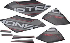Ducati Accessories Decals With Monster Logo Grey | 97480281AC