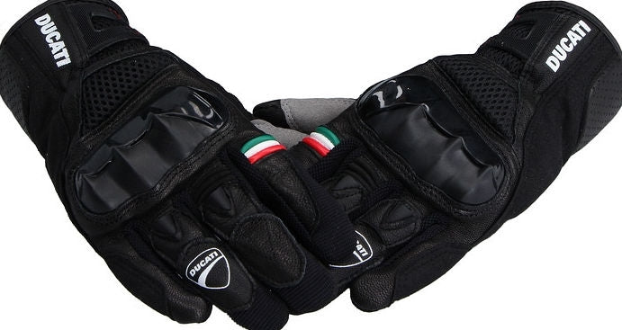 Ducati City C2 - Fabric-leather gloves, Black | 98102826
