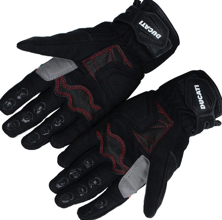 Ducati City C2 - Fabric-leather gloves, Black | 98102826