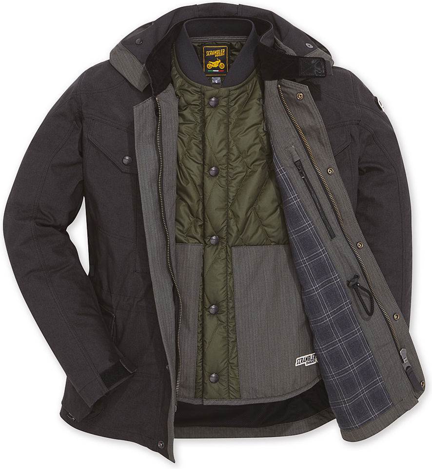 Ducati Desert Sled - Fabric jacket, Size S, Black | 981040143CE