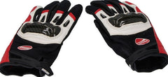 Ducati Company C1 - Fabric-leather gloves, Red-White-Black | 98104211