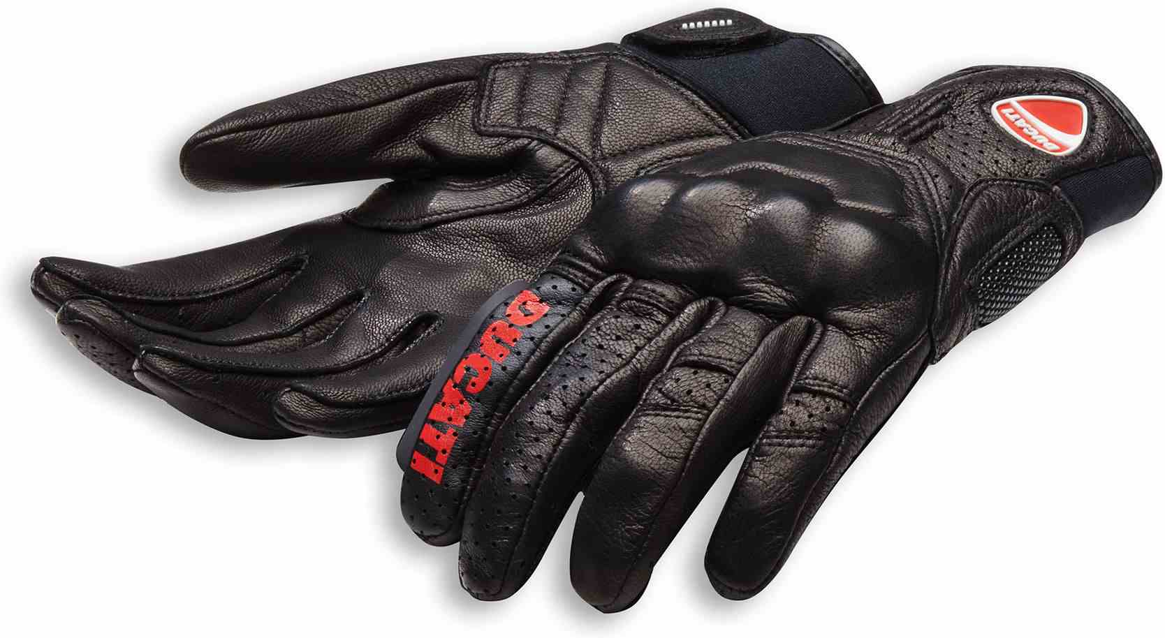 Ducati Logo C1 - Leather gloves, Black | 98104229