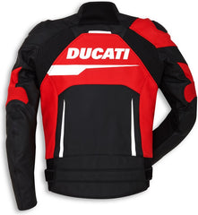 Ducati Accessories Speed Evo C1 Leather Jacket Standard Red-White-Black For Men | 9810441