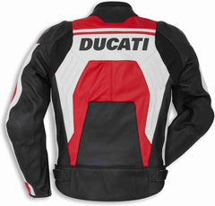 Ducati Ducati Corse C4 - Leather jacket, White-Red | 9810452