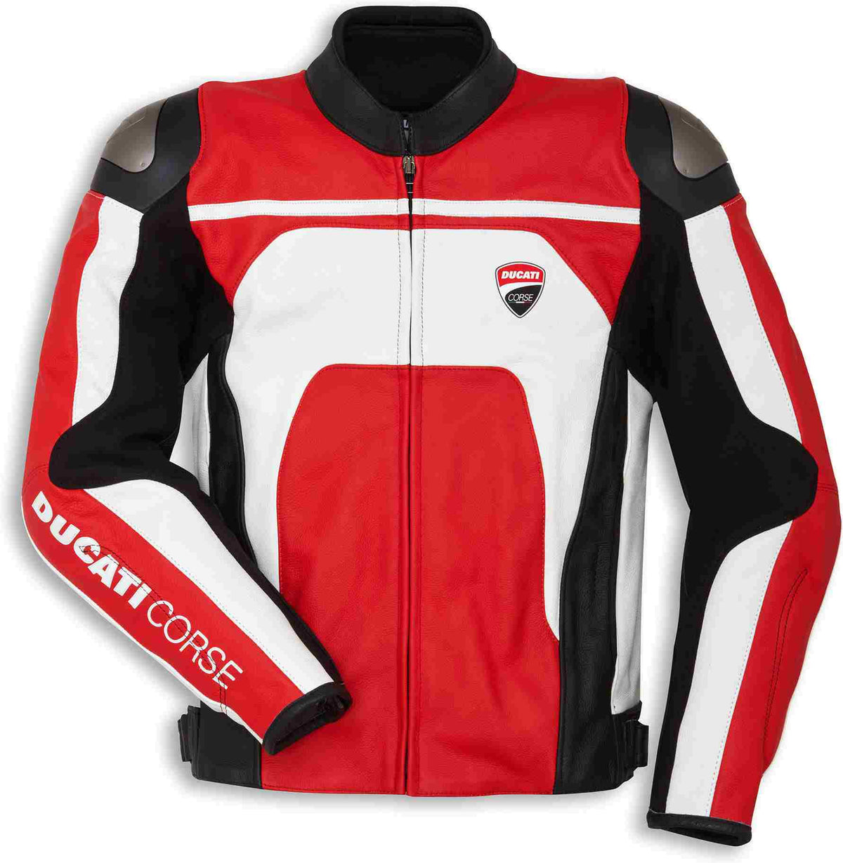 Ducati Ducati Corse C4 - Leather jacket, White-Red | 9810452