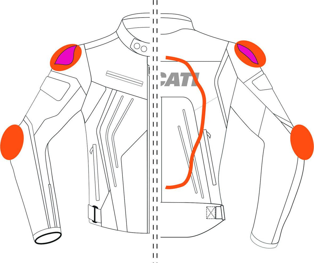 Ducati Fighter C1 - Leather-fabric jacket | 9810707