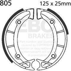 EBC-Brakes Plain Motorcycle Replacement Brake Shoes to fit Front Left