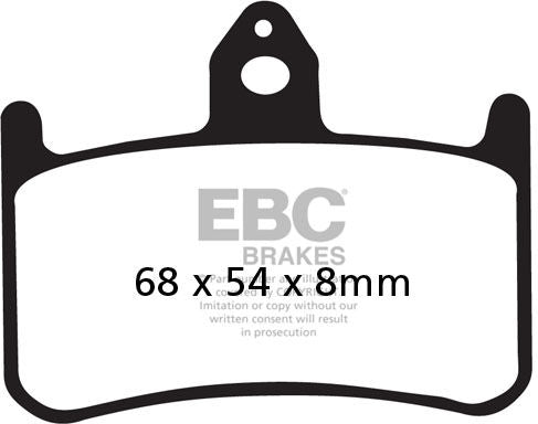 EBC-Brakes USA Made EPFA Series Extreme Pro Sintered Brake Pads to fit Front Left