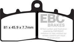 EBC-Brakes USA Made EPFA Series Extreme Pro Sintered Brake Pads to fit Front Left