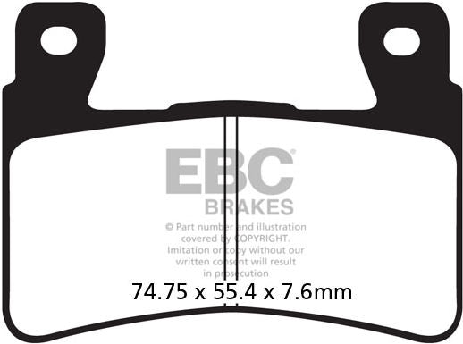 EBC-Brakes USA Made EPFA Series Extreme Pro Sintered Brake Pads to fit Front Left
