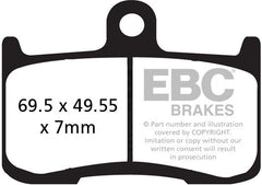 EBC-Brakes USA Made EPFA Series Extreme Pro Sintered Brake Pads to fit Front Left