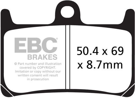 EBC-Brakes USA Made EPFA Series Extreme Pro Sintered Brake Pads to fit Front Left