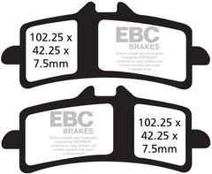EBC-Brakes USA Made EPFA Series Extreme Pro Sintered Brake Pads to fit Front Left