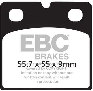 EBC-Brakes British Made Semi-Sintered V-Pads to fit Front Left