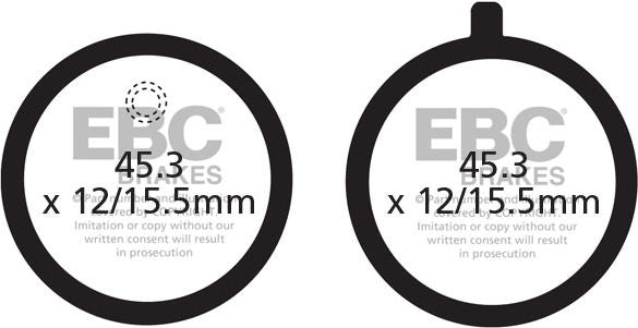 EBC-Brakes British Made Kevlar® Organic FA Series Brake Pads to fit Front Left