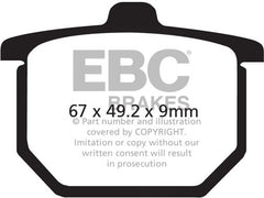 EBC-Brakes British Made Kevlar® Organic FA Series Brake Pads to fit Front Left