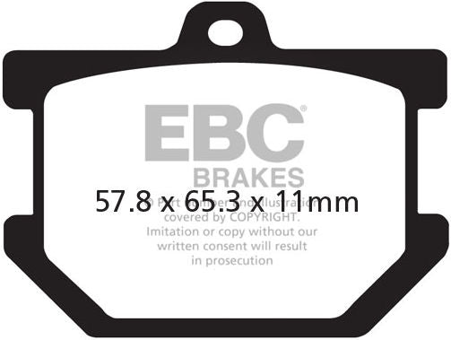 EBC-Brakes British Made Semi-Sintered V-Pads to fit Front Left