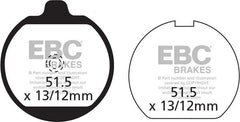 EBC-Brakes British Made Kevlar® Organic FA Series Brake Pads to fit Rear Right