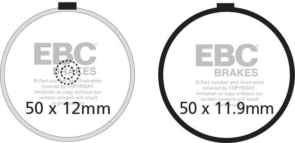 EBC-Brakes British Made Kevlar® Organic FA Series Brake Pads to fit Front Left