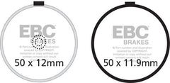 EBC-Brakes British Made Kevlar® Organic FA Series Brake Pads to fit Front Left