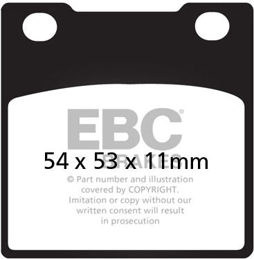 EBC-Brakes British Made Semi-Sintered V-Pads to fit Front Left