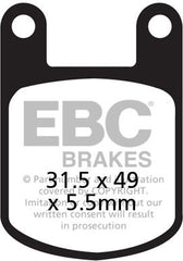EBC-Brakes British Made Kevlar® Organic FA Series Brake Pads to fit Front Left