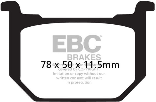 EBC-Brakes British Made Kevlar® Organic FA Series Brake Pads to fit Front Left