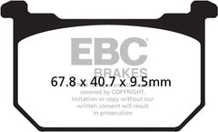 EBC-Brakes USA Made Double-H Series Sintered Brake Pads to fit Front Left