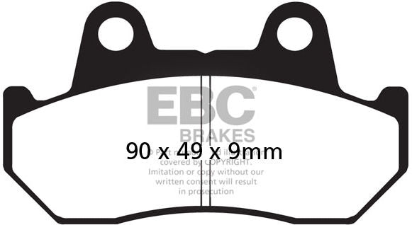 EBC-Brakes British Made Semi-Sintered V-Pads to fit Front Left