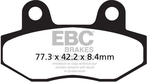 EBC-Brakes British Made Kevlar® Organic FA Series Brake Pads to fit Front Left