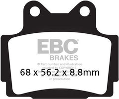 EBC-Brakes USA Made Double-H Series Sintered Brake Pads to fit Front Left