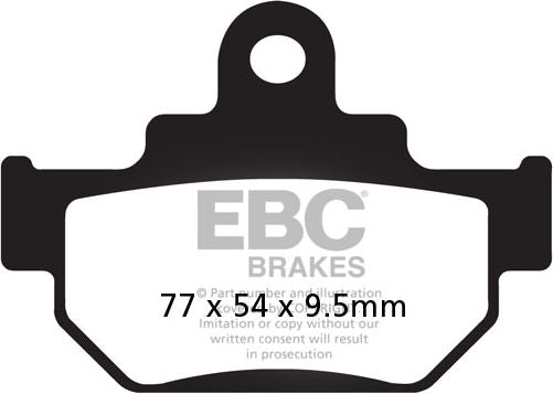 EBC-Brakes Carbon TT Pads for Enduro/MX Bikes to fit Front Left