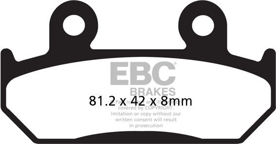 EBC-Brakes British Made Kevlar® Organic FA Series Brake Pads to fit Front Left