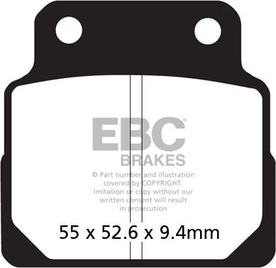 EBC-Brakes British Made Kevlar® Organic FA Series Brake Pads to fit Front Left