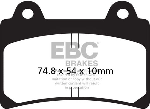 EBC-Brakes British Made Kevlar® Organic FA Series Brake Pads to fit Front Left