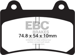EBC-Brakes British Made Kevlar® Organic FA Series Brake Pads to fit Front Left