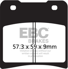 EBC-Brakes British Made Kevlar® Organic FA Series Brake Pads to fit Rear Left