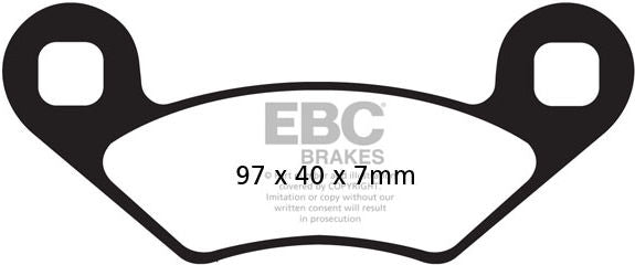 EBC-Brakes R Series Heavy Duty Sintered Brake Pads to fit Front Left
