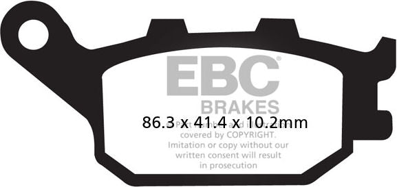 EBC-Brakes British Made Semi-Sintered V-Pads to fit Rear Left