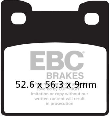 EBC-Brakes British Made Kevlar® Organic FA Series Brake Pads to fit Rear Left