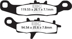 EBC-Brakes R Series Heavy Duty Sintered Brake Pads to fit Front Left