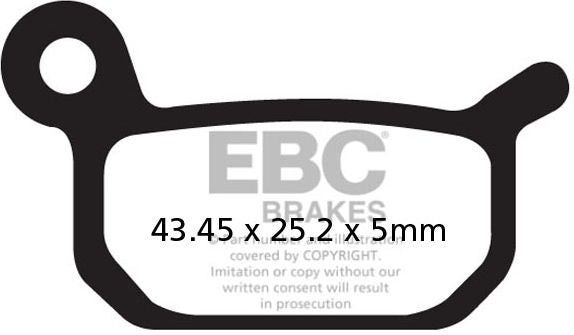 EBC-Brakes R Series Heavy Duty Sintered Brake Pads to fit Front Left