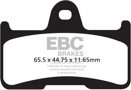 EBC-Brakes R Series Heavy Duty Sintered Brake Pads to fit Rear Left