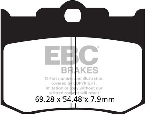 EBC-Brakes USA Made Double-H Series Sintered Brake Pads to fit Front Left