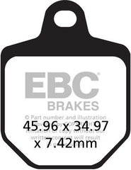 EBC-Brakes British Made Kevlar® Organic FA Series Brake Pads to fit Front Left