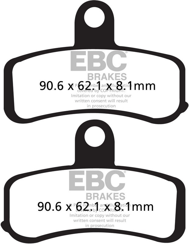 EBC-Brakes British Made Semi-Sintered V-Pads to fit Front Left