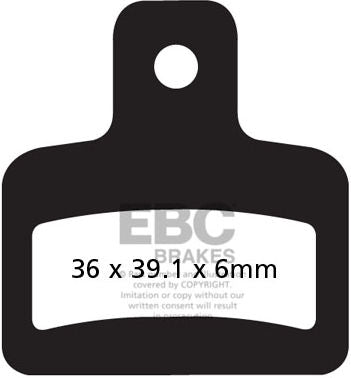 EBC-Brakes British Made Kevlar® Organic FA Series Brake Pads to fit Rear Right