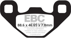 EBC-Brakes R Series Heavy Duty Sintered Brake Pads to fit Rear Left